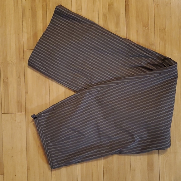 Talbots Pant Suit Tweed Pinstriped Blazer Flat front pants Size 12 Womans - Picture 5 of 8